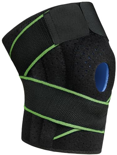 ACWOO Tutore Ginocchio, Ginocchiera Ortopedica Rotulea Confortevole con Stabilizzatori Laterali, Regolabile Ginocchiera Sportiva Neoprene per Corsa, Lesioni al Menisco, Artrite, Infortunio Sportivo