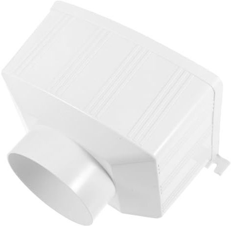 Ciieeo Grondaia Rettangolare in PVC 110Mm per Raccolta Acqua Piovana Kit di Scarico per Ville e Deviatore Collettore Quadrato Resistente alle Intemperie