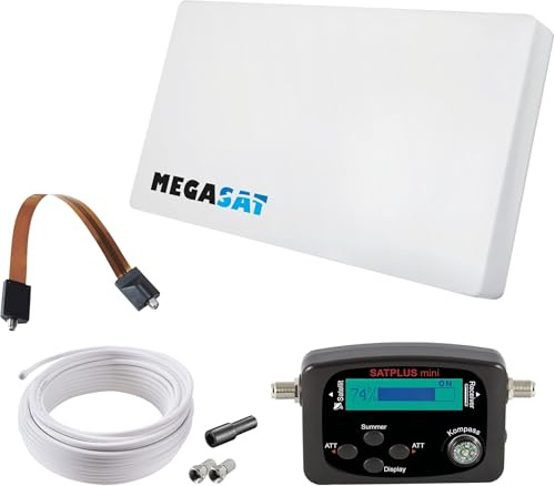 Megasat Set Antena Plana D1 Profi-Line – Antena satélite para 1 Usuario