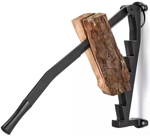 Wood Splitter - Wall Mounted Kindling Splitter for Efficient Firewood Preparation, Includes Screws for Easy Home Use