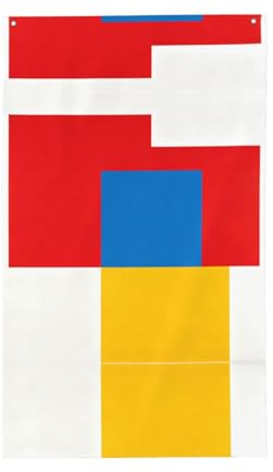 Außenflagge in Rot, Gelb und Blau – Flaggen für den Außenbereich mit individuellem Bilddruck für Hausdekoration