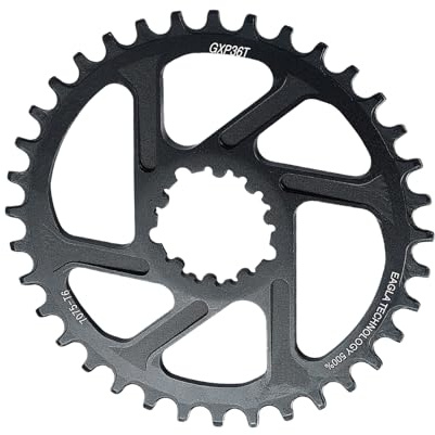 TERNCOEW 3 mm Offset 32T/34T/36T/38T Schmales, breites Kettenblatt, Aluminiumlegierung, Mountainbikes, direkt montiertes Mountainbike, einzeln