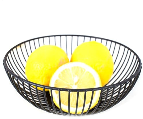 Uoqpty Cuenco De Fruta Para Cocina,Bandeja de Servir para Cocina - Bol De Alambre Para Almacenar,Para Hogar Verduras Snacks Dulces Caramelos Incluyendo Acción De Gracias Navidad Y Pascua