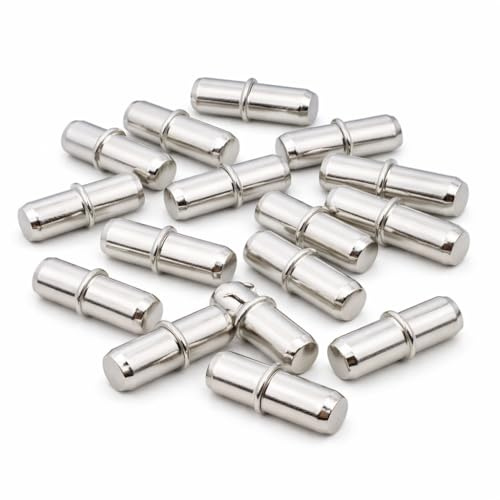 20 Pcs Shelf Pins 5mm Metal Shelf Support Pegs, Shelf Bracket Pegs for Kitchen Cabinet Wardrobe Furniture Shelf Support