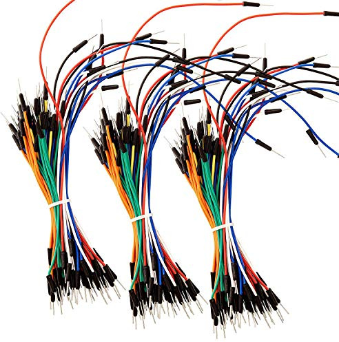 AZDelivery 65 PCS Jumper Wire Male to Male Solderless Multicoloured Flexible Jumper Wire Cables Breadboard compatible with Arduino Including E-Book! (Pack of 3)