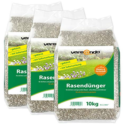 versando 30kg di concime per prato autunno fino a 1500m²: contrasta muschio e erbacce per un prato sano e di un verde intenso concime autunno ad effetto immediato – qualità premium