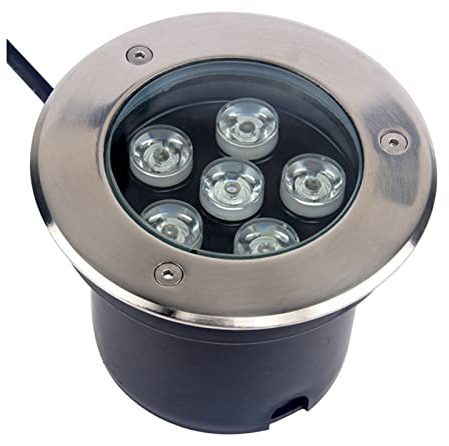tyfuture Jardín LED Luz Subterránea Foco Empotrable Al Aire Libre AC85-265V Lámpara Empotrable En El Suelo Impermeable IP66 Luces del Paisaje para Entrada De Autos, Camino, Patio (Color : Warm White