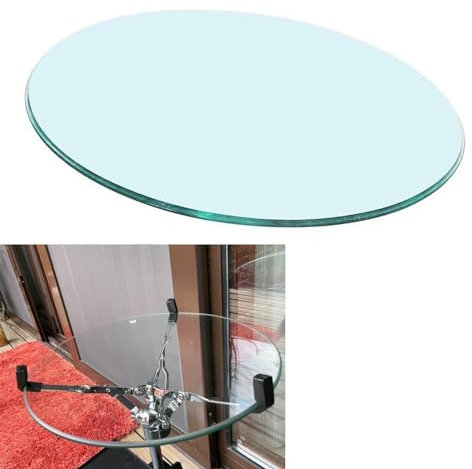 Glasplatte für Kaminofen und Tischplatte, Schutzplatte mit 8mm Sicherheitsglas, Funkenschutzplatte, Glasboden für Kamin, für Esstisch, Couchtisch, Gartentisch - Glasplatte ( Size : 100CM(40INCH) )