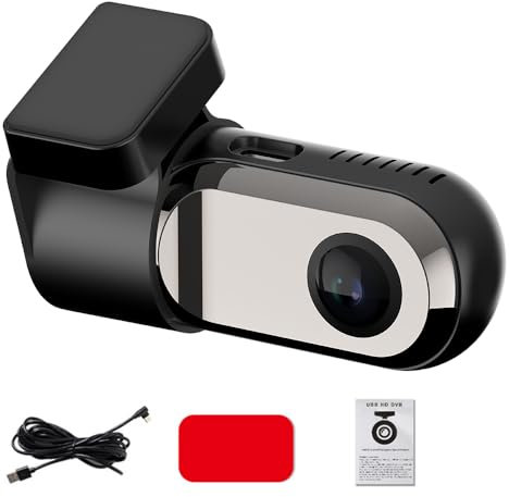 Dashcam USB per auto, fotocamera per auto, navigatore Android, telecamera dashboard DVR, rotazione a 360 gradi, videoregistratore auto con sistema ADAS, supporto grandangolare 140°, registrazione in
