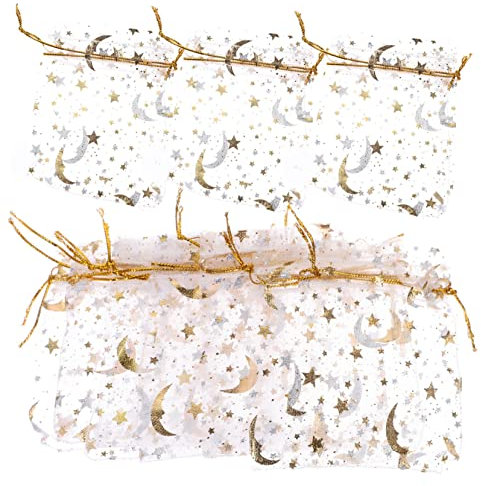 Anneome 100stücke Kleine Organza Beutel Kordelzug Säckchen Für Hochzeiten Partys Stilvoll Leicht Und Tragbar Für Süßigkeiten Goodies