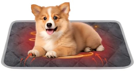 BASVII Selbstheizende Katzendecke für Katzen - Wärmedecke Katze und Hunde, Anti-Slip und Langlebige, Weich und Bequem - Katzen Decke für Haustiere Wie Katzen, Hunde und Andere (M-48X70CM) Cooling