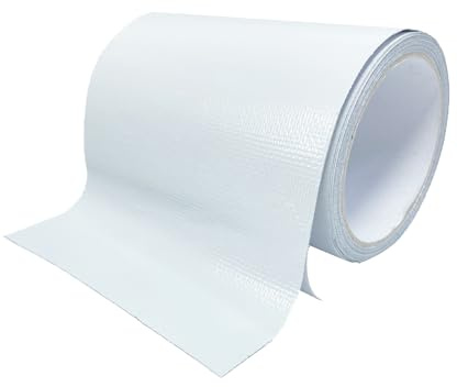 KAIHENG Waterproof Repair Tape for Awning,20FT Outdoor Canvas Tarp Repair Tape, Tent, Boat Covers, Canopy, Sail Tape, Tear Repair Patch Kit, Heavy Duty UVproof (5IN,White)