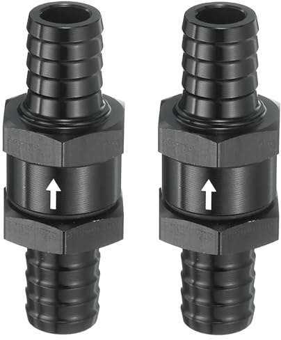 QUARKZMAN 2Pcs Válvula Retención Combustible 14mm (9/16) Negro