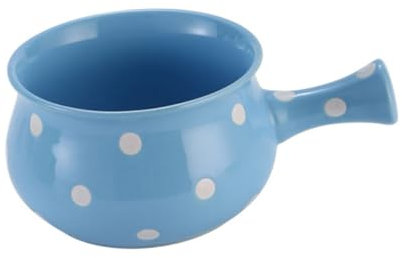 UTHCLO Ciotola Ceramica Con Manico Scodella Per Zuppa e Pasta Design Pratico e Antiscottatura Per Cucina e Ristoranti Facile Da Trasportare e Lavabile Lavastoviglie