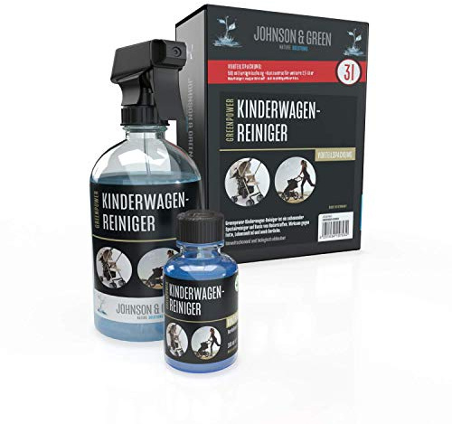 Greenpower Kinderwagen-Reiniger Vorteilspack für bis zu 3 Liter, entfernt Fette, Lebensmittel und auch Gerüche, Umweltschonend und biologisch abbaubar