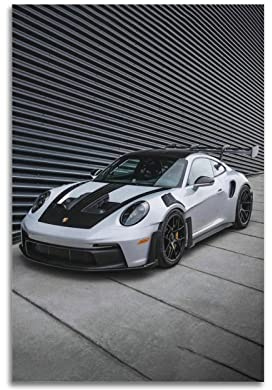ESTE Sportwagen-Poster 911 GT3 RS Supercar Racing Cars Poster Dekorative Malerei Leinwand Wandposter und Kunstbild Druck Moderne Familie Schlafzimmer Dekor Poster 40 x 60 cm