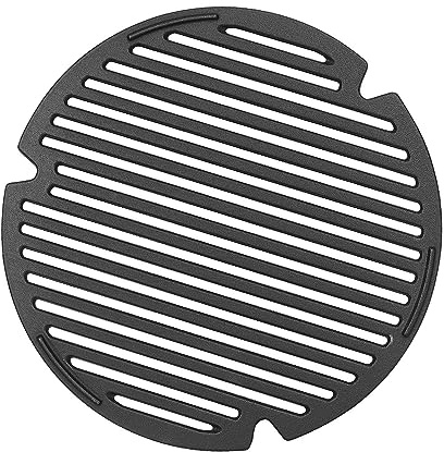 Htanch CH577 (1-Pack) 13 4/5 inch Cast Iron Grill Grate for Kamado Joe Classic Joe I, II, III,& JR Series