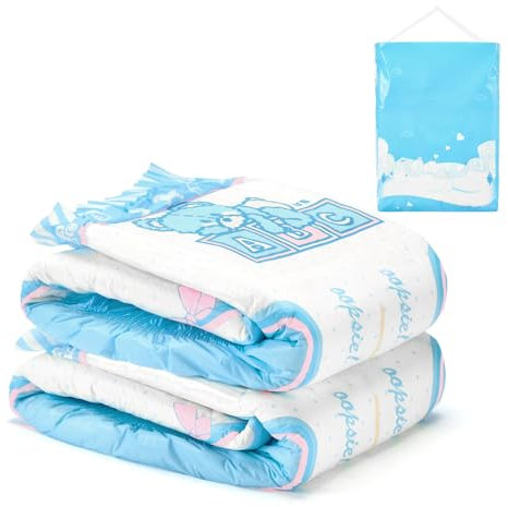 LittleForBig 5500-5800 ml Erwachsenen Gedruckten Windeln 2 Stück Pack 3 Drucke Zufällig Sortiert - Potty Pants (M)