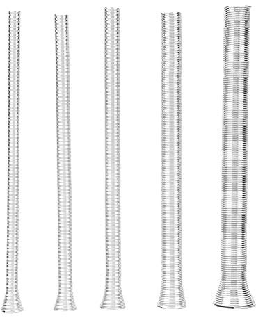 Ouitble Piegatubi per Tubi a Molla in Acciaio Super Elastico, Tubi Piegatubi per Cavi Elettrici in PVC da 5 Pezzi 21 Cm per Tubi in Rame con Tubi in PVC