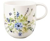 Rosenthal Brillance Grand Air - Taza de café con asa para bebidas calientes, taza con asa de porcelana china, vajilla para lavavajillas, diámetro 7,4 cm, altura 8,6 cm, 340 ml, multicolor azul