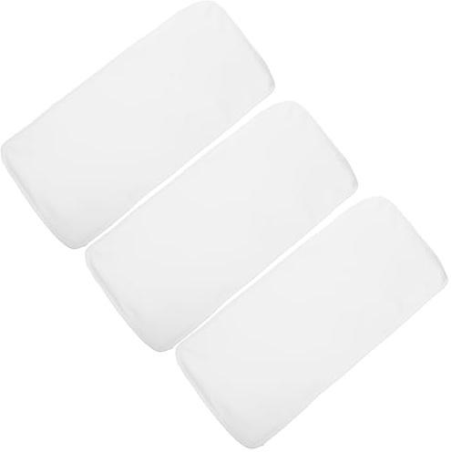 DOITOOL Paquete de 3 Compresas Reutilizables de Aceite Esencial en Tela de Color Claro, Tamaño Versátil para Rutina de Cuidado Diario, Herramienta Elegante y Sencilla