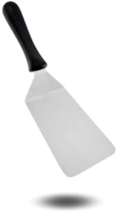 MAQA Spatola in Nylon 15x9cm per Lasagne, Cucina, Pizza, Dolci e Hamburger | Spatola in Acciaio Inox | Paletta Professionale per Crepes, Pasticceria, Barbecue | Articoli Cucina e Utensili