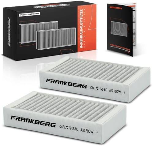 Frankberg 2x Innenraumfilter Pollenfilter mit Aktivkohle Kompatibel mit XD3 F25 X3 F25 X4 F26 Replace# 64119237159