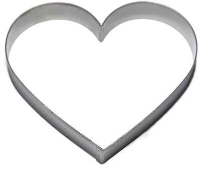 BekkiB - Ausstecher Herz - ca. 9,5 x 8,5 cm - Spülmaschinengeeignete Ausstechform aus Edelstahl - Zum Backen von Plätzchen - 7429