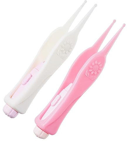 Toyvian 2stücke Flexible Ohrreinigungswerkzeuge Mit -licht Tragbare Sichtbare Ohrpickel Für Kleinkinder Sicherer Ohrenschmalzentferner Weiß