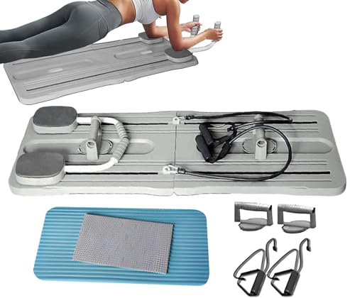 Pilates Reformer Maschine, Faltbares Pilates Board Multifunktionales Übungsbrett Fitness Geräte Pilates Zubehör Für Ganzkörpertraining