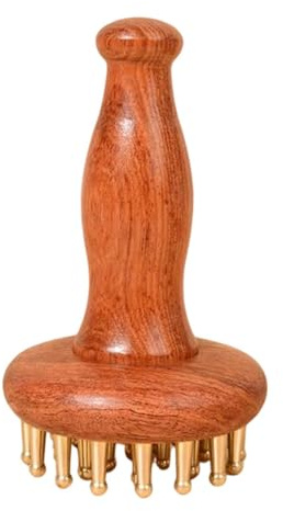 MERIGLARE Massagebürste Aus Holz mit Komfortablem Griff – Ideal für Arme, Oberschenkel Und Taille