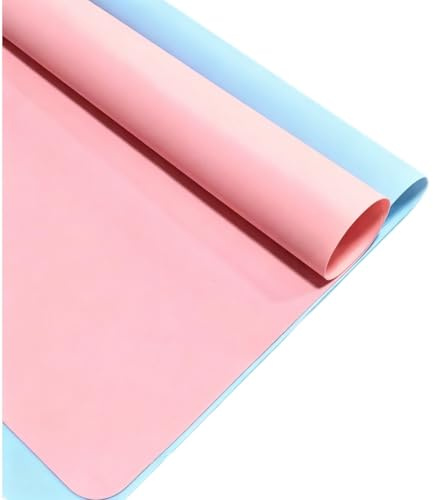 Rutschfeste Silikon Bastelmatte (2 STK) | 40x30cm Kinder Malunterlage für Basteln Resin Tischmatte