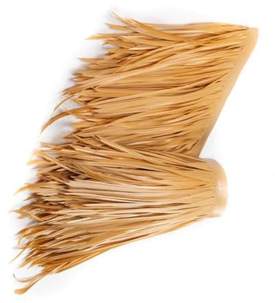 Rotolo di paglia sintetica in foglia di palma, resistente alle intemperie, per tiki bar, capannoni da giardino e ombreggiatura esterna, in paglia decorativa (0,5 m x 2 m)