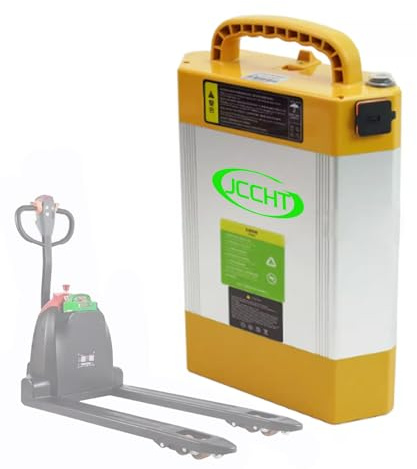 JCCHT Batterie pour transpalette électrique 24V 28Ah Batterie Lithium LiFePO4 48V 15Ah/20Ah, Plus de 3000 Cycles pour Moteur de transpalette CBD15J/20J-LI2,24v28ah Square