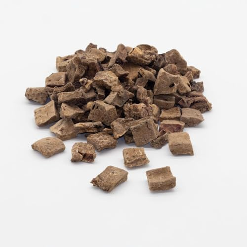 Foie de bœuf lyophilisé pour chien et chat, 100 % naturel, sans additifs, sans conservateurs, comme collation ou ingrédient barf (50 g)