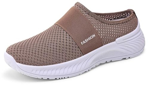 Générique Chaussures Décontractées Été Femme Respirantes Non Étouffantes Demi-Chaussons Semelles Souples Orthopédiques À Étrier