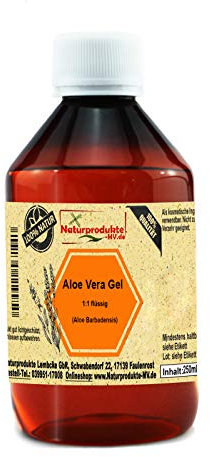 Aloe Vera Gel 1:1 pur flüssig (250 ml)