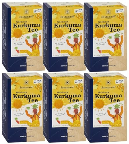 Sonnentor Goldener Kurkuma Bio Tee, im Beutel, (6 x 36.00)