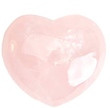 aqasha® Herz Deko Handschmeichler Rosenquarz - Taschenherz Geschenkidee Stein der Liebe - Seifenstein Naturstein 4,5 cm x 4,5 cm