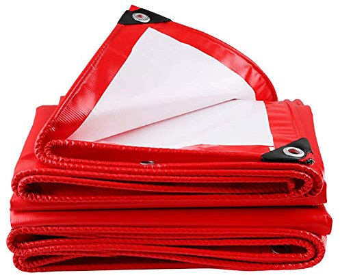 GJSN Groß Heavy Duty Persenning Heavy Duty Thick Abdeckungen Für Notfall-Regen-Schutz, Wasserdicht Polyester Tarp Mit Metallösen, 550 G/M² Tarpaulin Wasserdichten Heavy Duty,3M X 6M