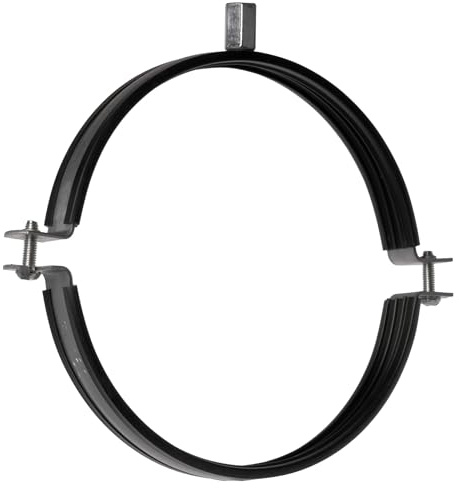Ø 160 mm Collier de Serrage à vis pour la Fixation de Tuyau, Tube, ou Câbles Dans les Murs, les Sols - Avec Joint en Caoutchouc