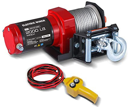 GRIPWAY G-2000lb Cabrestante, Rojo (2000red), 2000lb