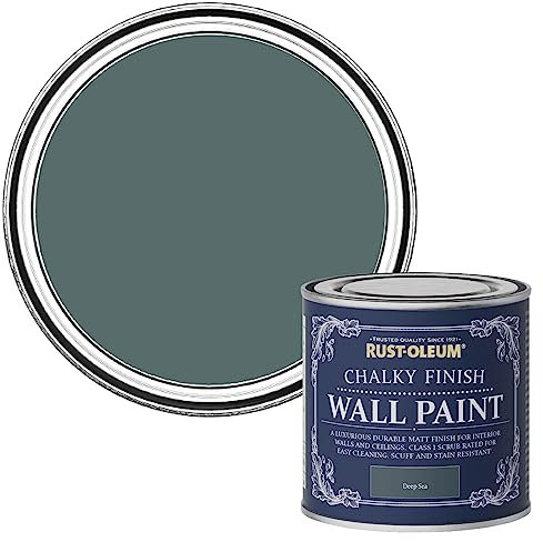 Rust-Oleum Chalky Wall Paint Deep Sea 125ml