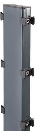 Alberts 646219 Zaungabionen Step² | verschiedene Höhen - wahlweise in verschiedenen Farben | zum Einbetonieren | anthrazit | Mattenbreite 12 cm | Höhe 4 cm | Länge 1,5 m
