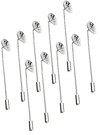 Operitacx 40 STK EIN-Wort-brosche Anstecknadel Aus Kupfer DIY-schmuckfunde Kreatives DIY-broschenzubehör Broschen Aus Metall Nadelbrosche Anzug Krawatte Krawattennadel Damen Hut Pullover