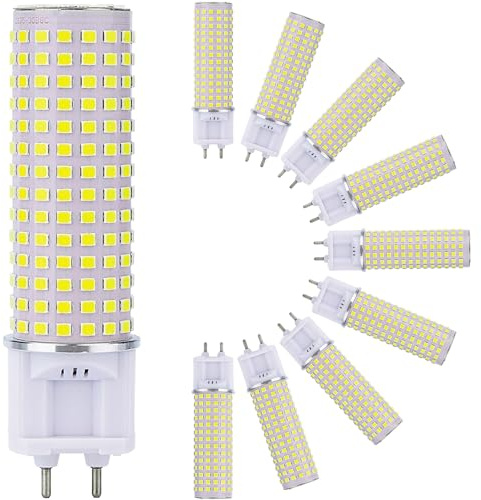 FYZDLAOR 20 Watt G12 LED Bulb 2980 Lumens G12 Light Source G12 Bi-Pin Base LED Corn Light Bulbs (200 Watt Eqv.) 85-277v AC, Not-Dimmable, for Home&Commercial Lighting (10-Pack)