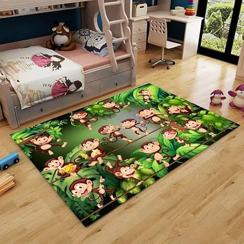 RUGMRZ Deko Teenager Mädchen Wohnzimmer-Salon, rutschfest, Modern, Einfach, Modisch, Waschbar Teppich Schreibtischstuhl Grün Flokati Teppich Mädchen Zimmer Teppich Deko Teenager Mädchen Deko Teenager