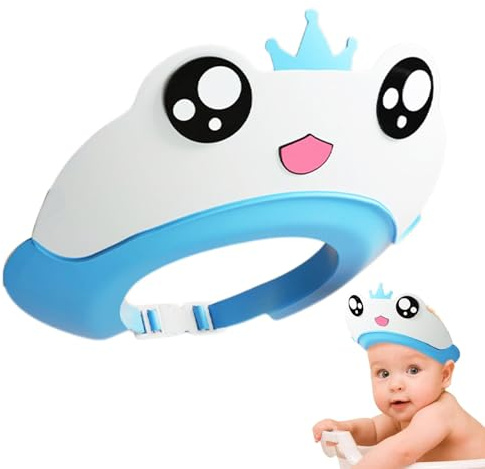 Baby-Duschhaube – wasserdichtes Badevisier, niedlicher Duschschutz, Anti-Rutsch-Haarschutz, Shampoo-Kappe für Kinder, Kleinkind-Badeschutz, Ohr- und Augenschutz, Baby-Badekopfkappe für Kinder