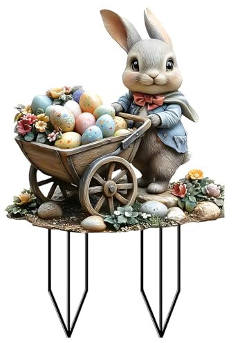 Piquet De Jardin Lapins De PâQues à Coller, Deco Jardin Exterieur, Piquet De Jardin De PâQues DéCoration De PâQues, Piquet De Jardin De PâQuesdéCoration De Printemps, ImperméAbilisation