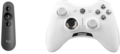Logitech R500s Presenter mit & MSI Force GC30 V2 White Kabelloser